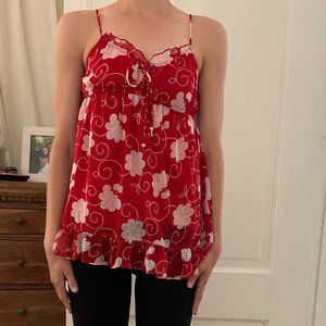 Red Babydoll top